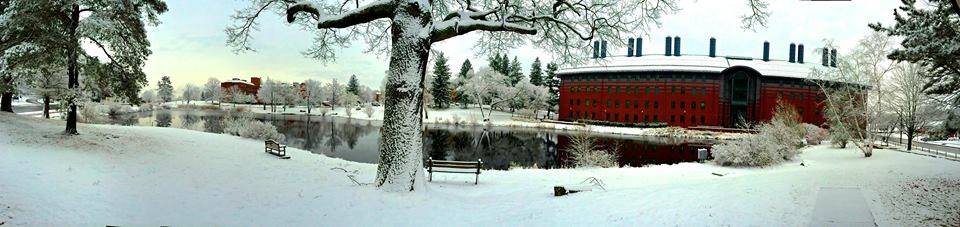 Winter scene with Chemistry Building